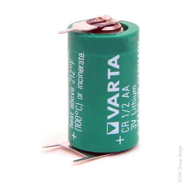 Pile(s) Pile lithium CR1/2AA PCB 3V 0.95Ah 3PF