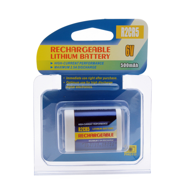 Batterie(s) Batterie appareil photo - caméra R-2CR5 rechargeable 6V 450mAh