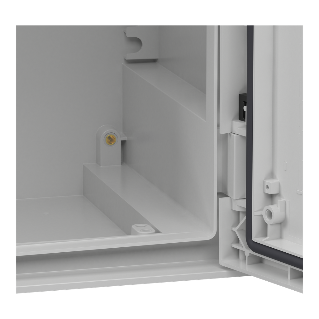 PanelSeT - Coffret 847x636x300 - porte vitrée fermeture 3 pts - IP66 Ral7035