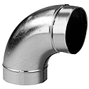 Coude mâle/mâle à 45° acier galvanisé diamètre de raccordement 125 mm