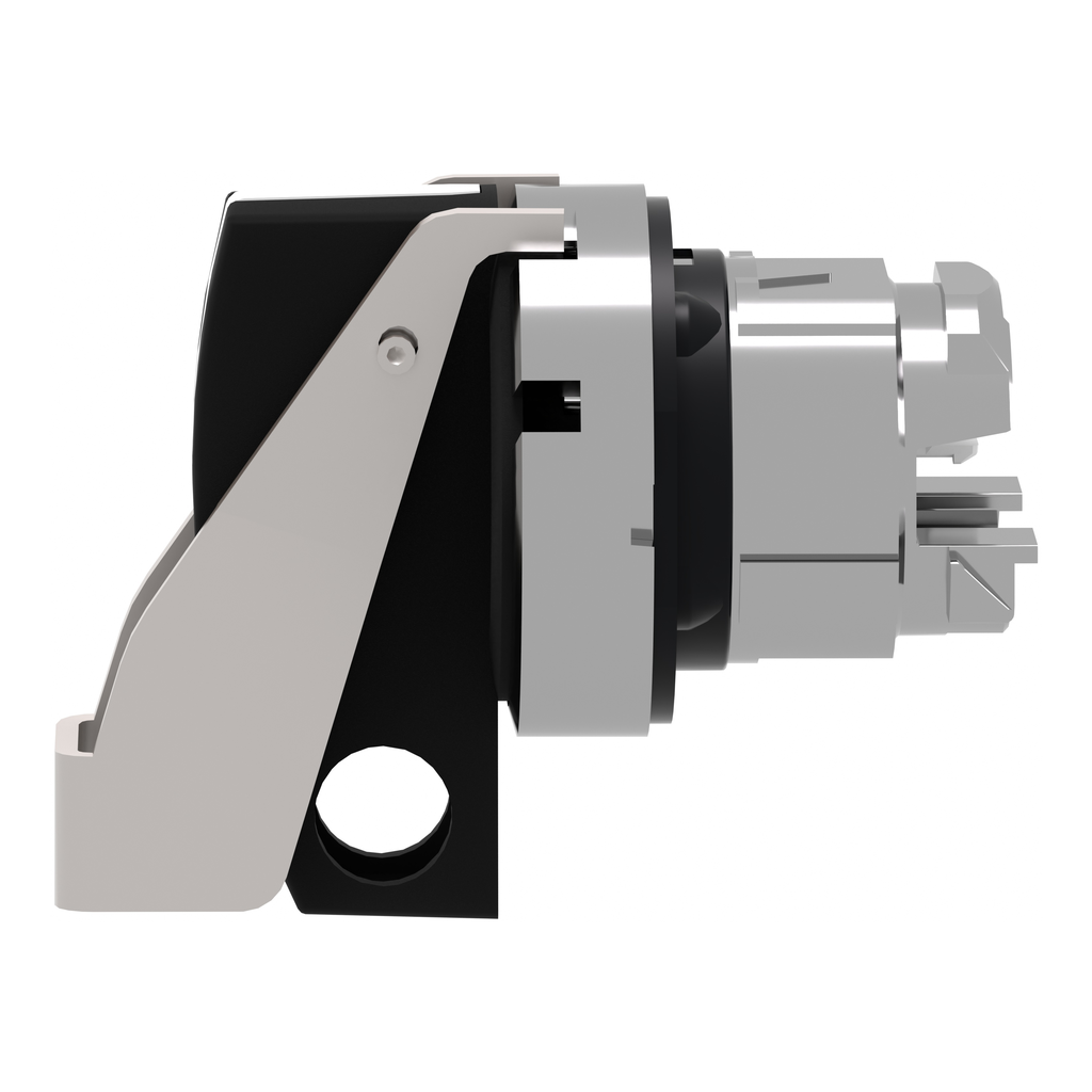 Harmony XB4 - tête bouton tournant à crosse - Ø22 - 2 pos fix - cad D - noir