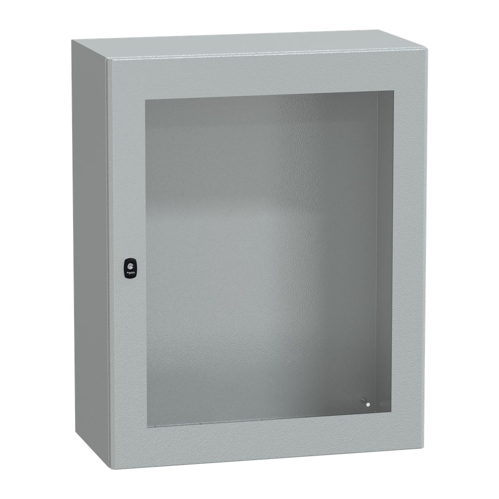 PanelSeT S3D - Enveloppe acier - H1000xL800xP400 - porte vitrée