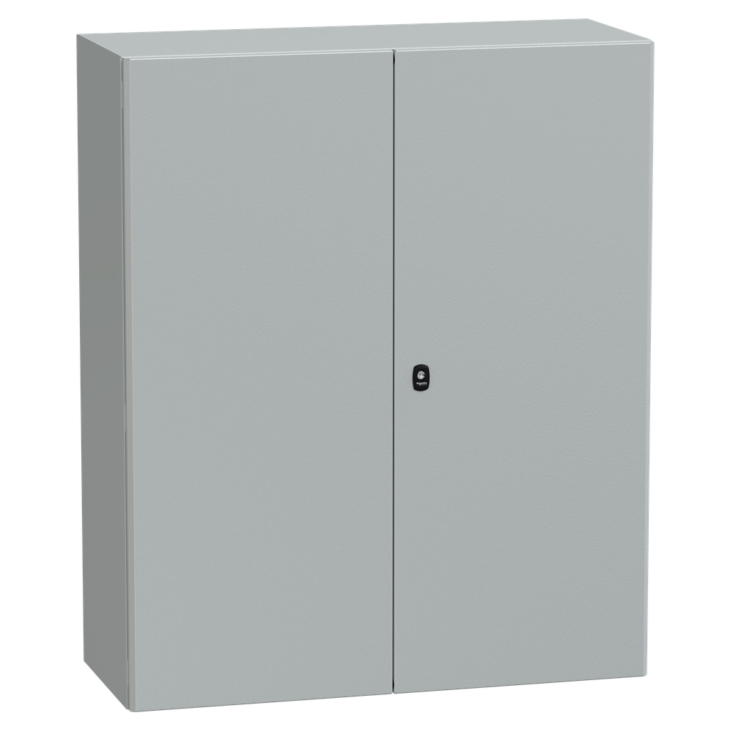 PanelSeT S3D - Enveloppe acier - H1200xL1000xP400 - châssis plein - 2 portes