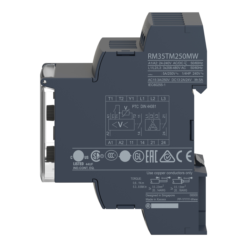 Harmony RM35-U - relais de contrôle de tension multifonctionnel - plage 1..100V