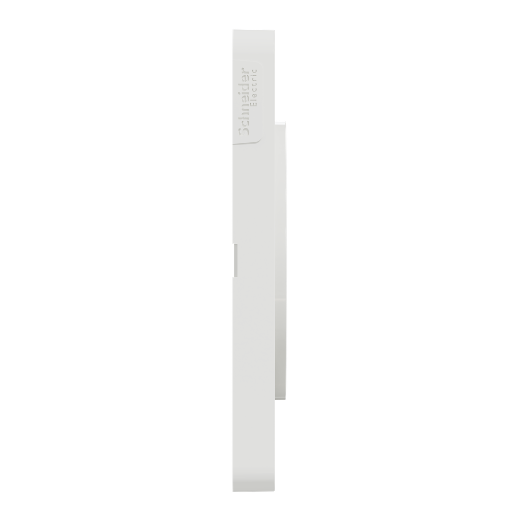 Odace 2011 Touch - plaque 3 postes H/V 71mm translucide blanc avec liseré blanc