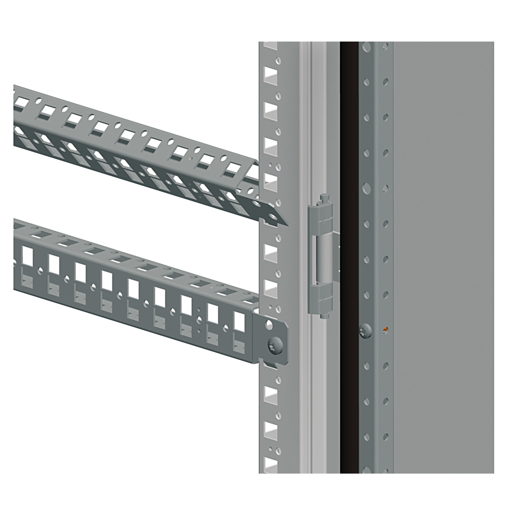 PanelSeT - 2 traverses perforées - fix. rapide 2 rangées - 65x1000mm