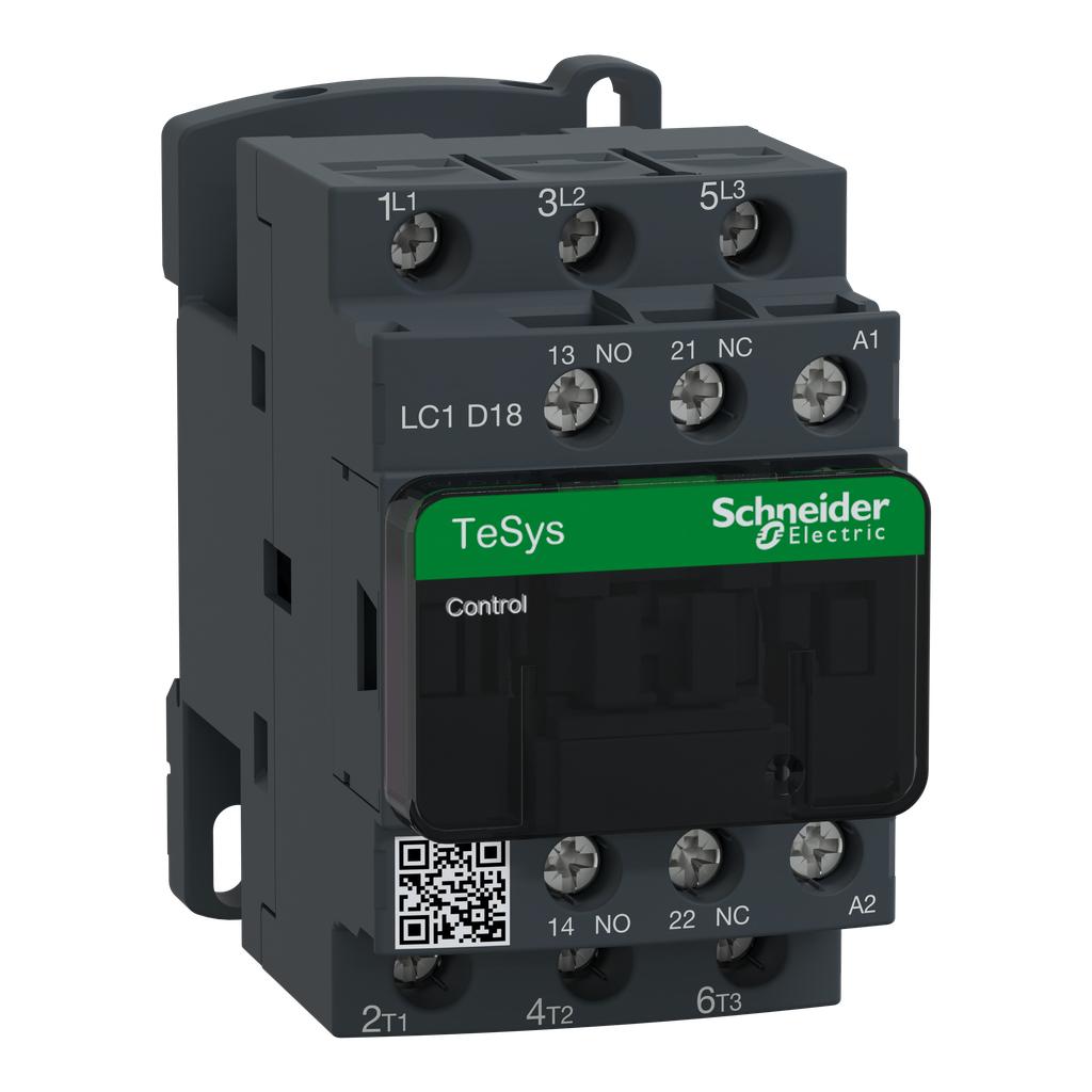 contacteur CONT 18A 1F plus 1O 24V 50 60