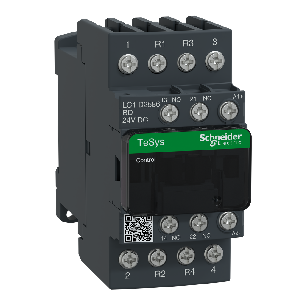 TeSys LC1D - contacteur - 4P (2F+2O) - AC-1 440V - 40A - bobine 24Vcc