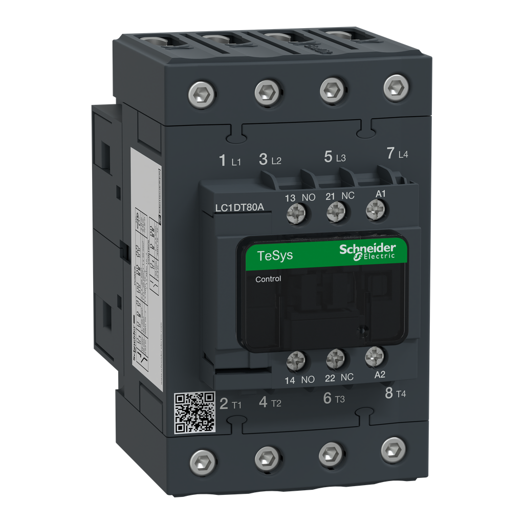 TeSys LC1D - contacteur - 4P - AC-3 440V - 80A - bobine 240Vca