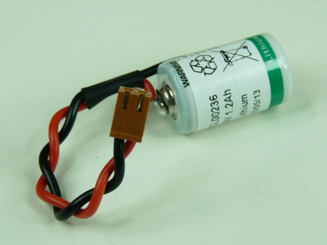 Pile(s) Batterie automate 1x 1/2AA 1S1P 3.6V 1.2Ah JAE