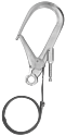 Connecteur de longe en aluminium embout "C" hexagonale