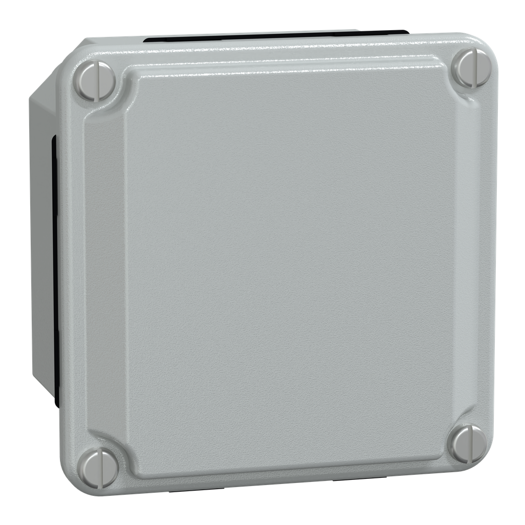 PanelSeT SDB - boîte acier - couvercle bas - sans prédécoupage - 85x85x49mm