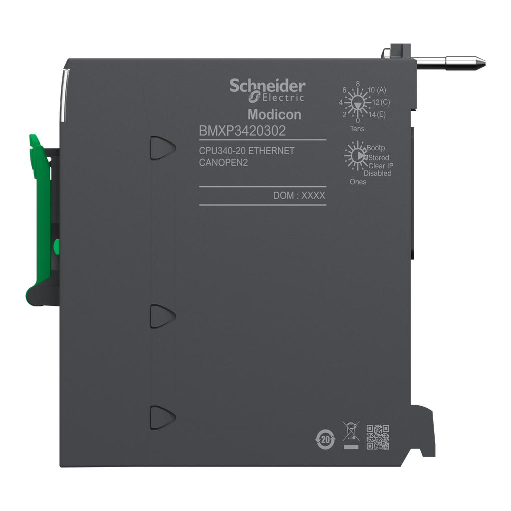 Modicon M340 - processeur - 1024 E/S TOR 256 E/S ANA - 1CAN - 1Eth