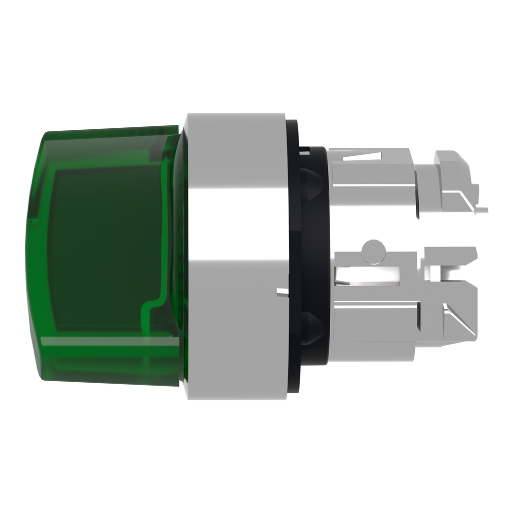 Harmony XB4 - tête bouton à manette lumineux - Ø22 - 2 pos à rap. - vert