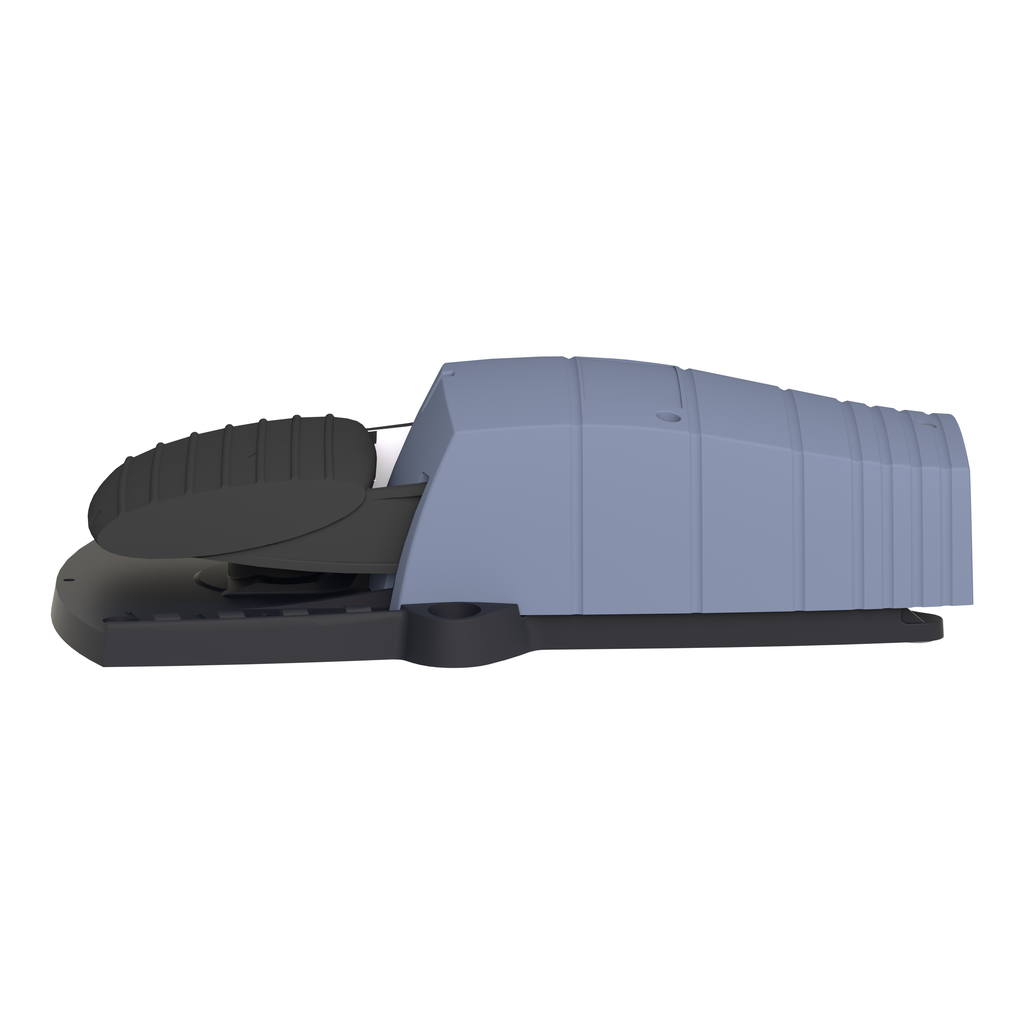 Preventa XPEB - inter. à pied - simple - sans capot - plast.- bleu - 1O+1F