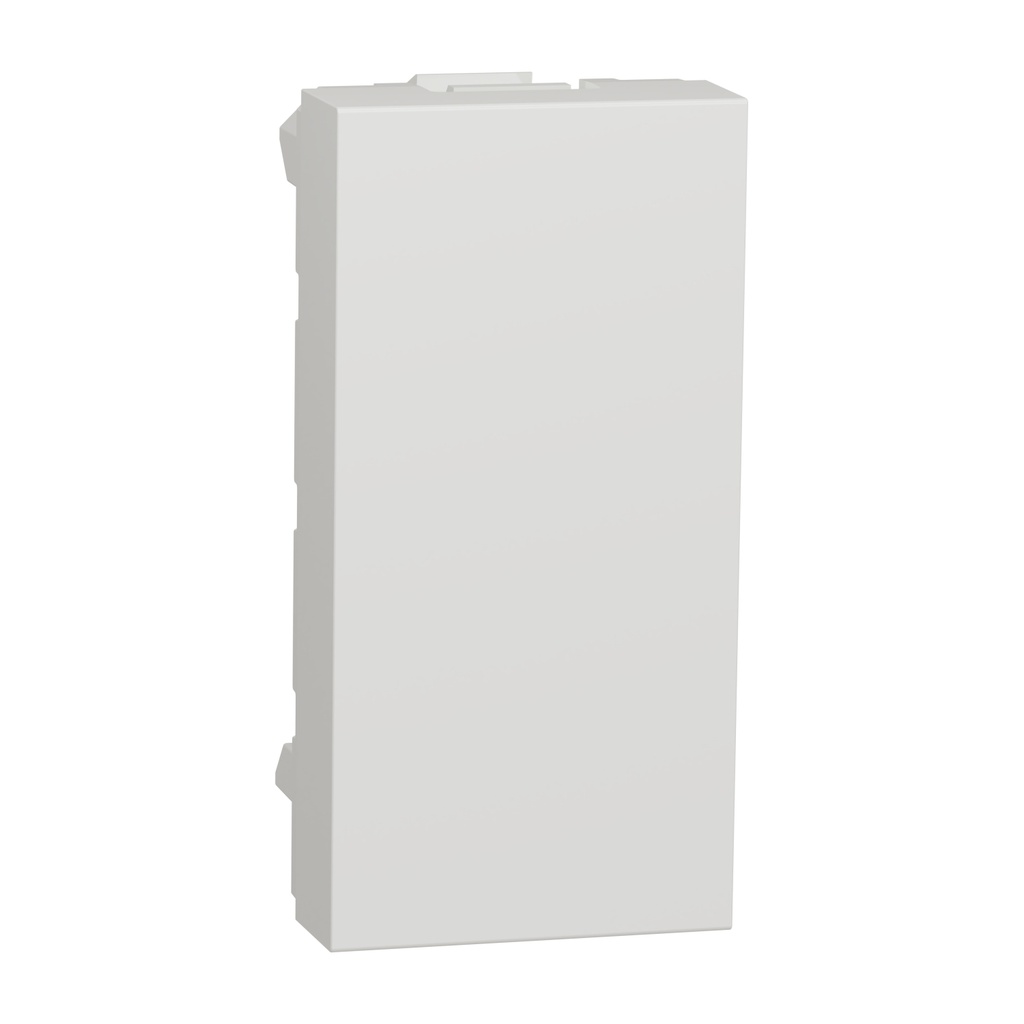 Unica - obturateur - 1 module - Blanc - mécanisme seul