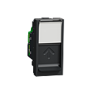 Unica - prise RJ45 simple - cat 6 FTP - 1 mod - Anthracite - méca seul