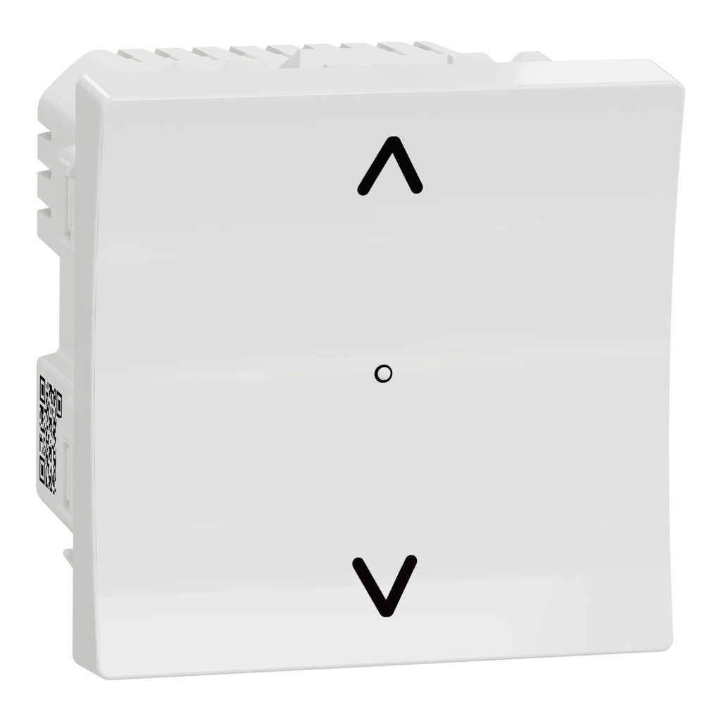 Wiser Unica - interrupteur volet-roulant - 4A - Bluetooth - blanc - méca seul