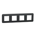 Unica Pro - plaque de finition - Anthracite - 4 postes