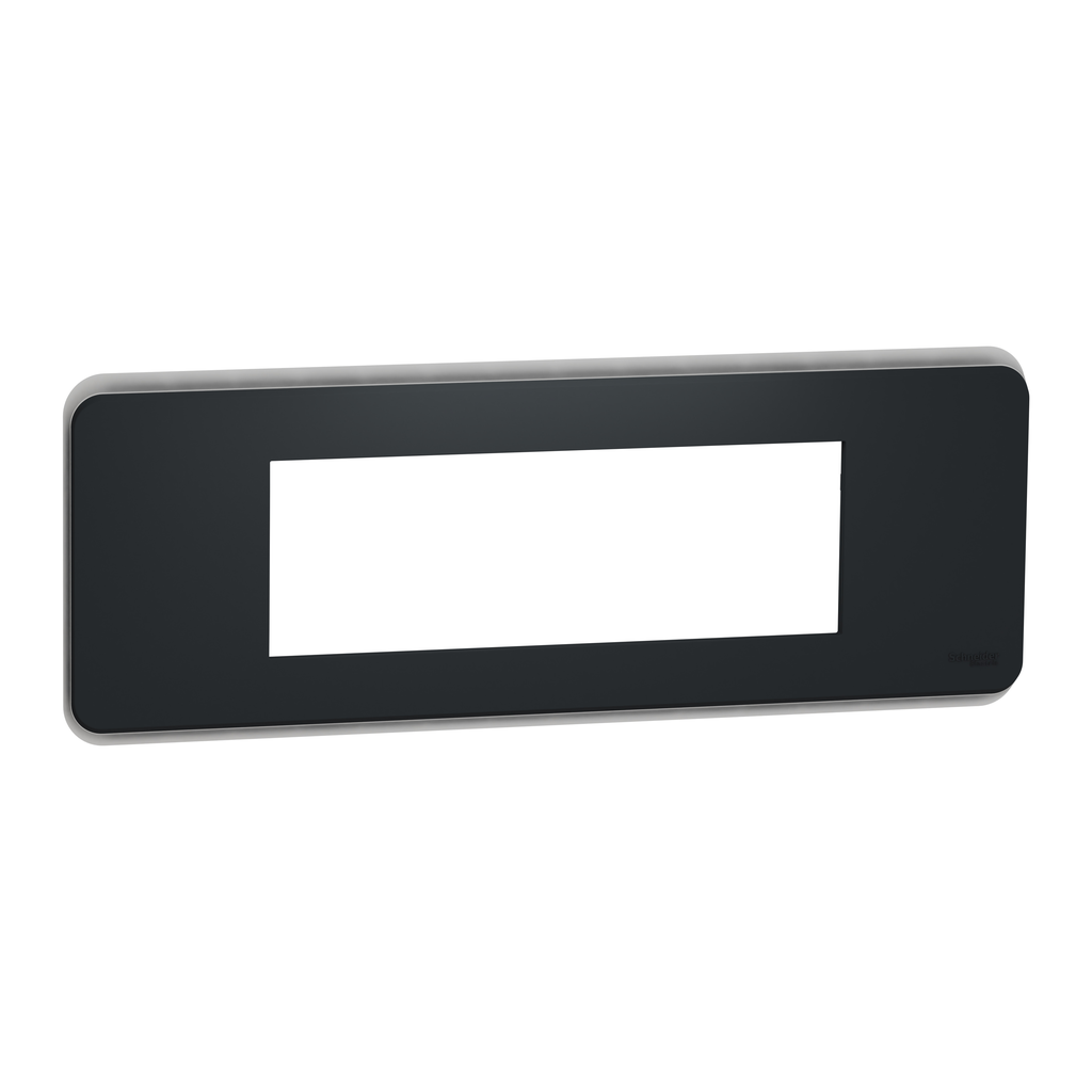 Unica Pro - plaque de finition - Anthracite - 6 modules