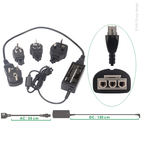 Unité(s) Alimentation pour imprimante HP (0957-2242,0957-2289...) prises EU, UK,