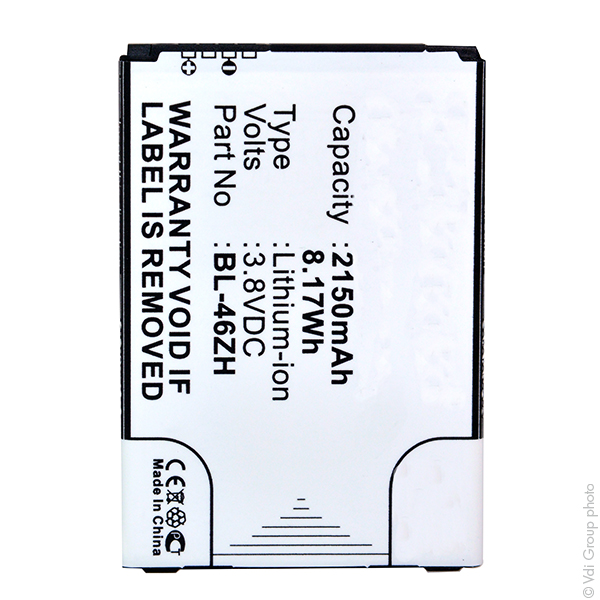 Blister(s) x 1 Batterie téléphone portable pour LG 3.8V 2150mAh
