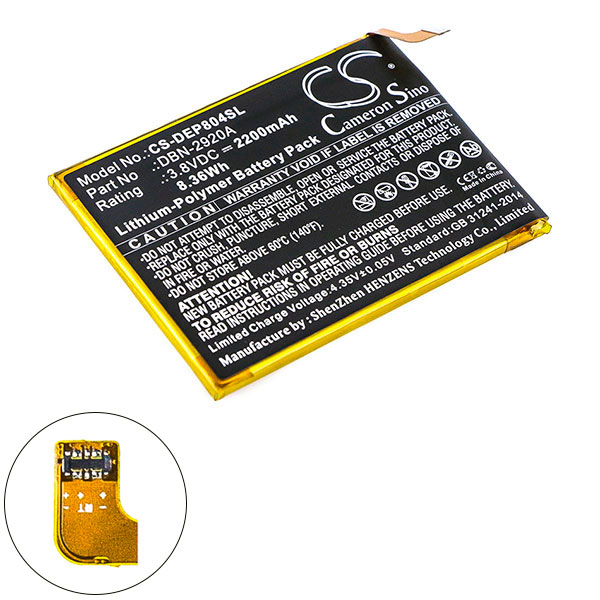 Blister(s) x 1 Batterie téléphone portable pour Doro 3.8V 2200mAh