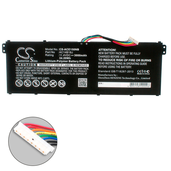 Batterie(s) Batterie ordinateur portable 11.4V 3000mAh