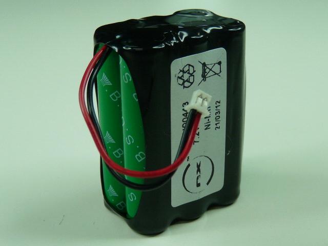 Batterie(s) Batterie Nimh 6x AAA indu 6S1P ST2 7.2V 700mAh Molex