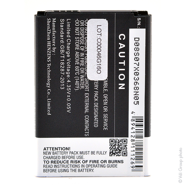 Blister(s) x 1 Batterie téléphone portable pour LG 3.8V 1900mAh