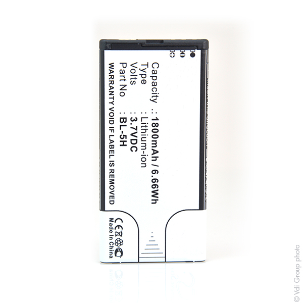 Unité(s) Batterie téléphone portable pour Microsoft 3.7V 1800mAh