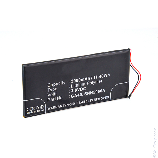 Blister(s) x 1 Batterie téléphone portable pour Motorola 3.8V 2700mAh