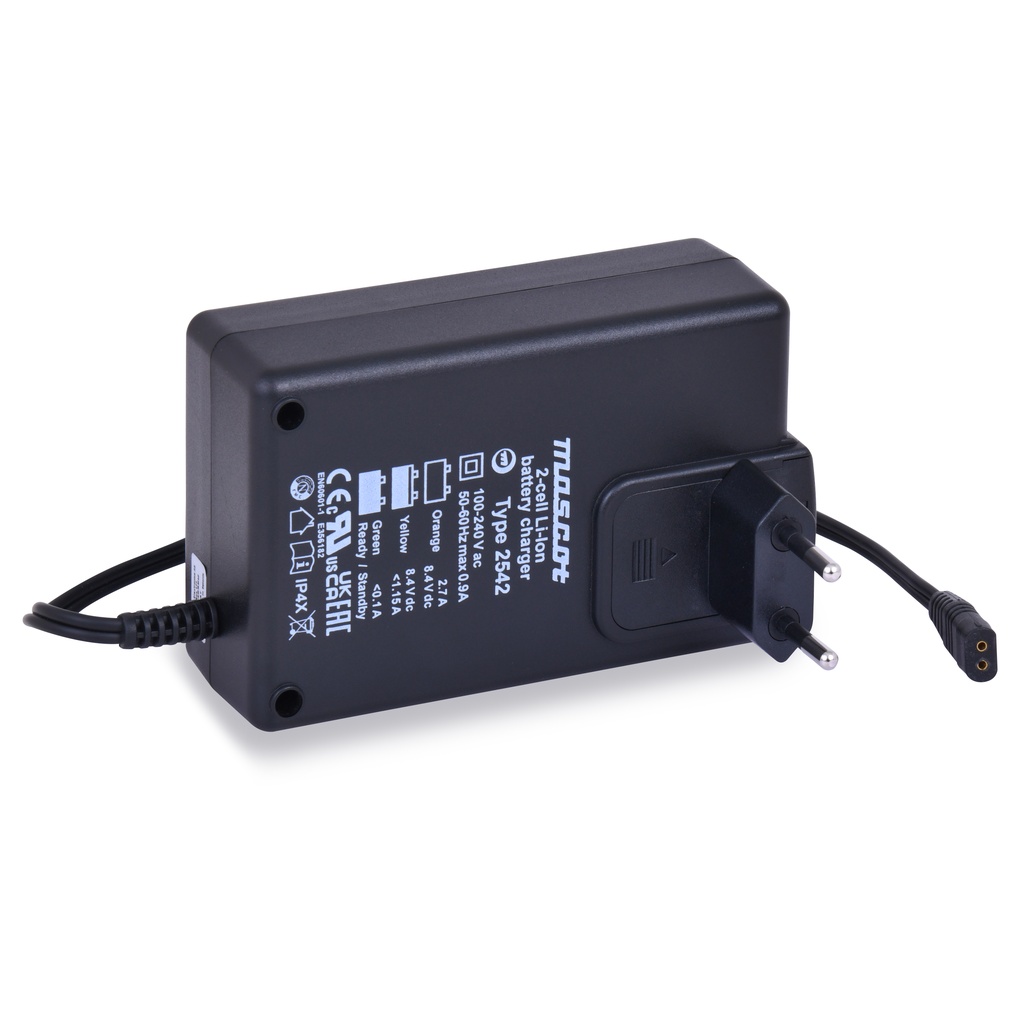 Unité(s) Chargeur lithium-ion Mascot 2542LI 2S 8.4V/2.7A - Sortie 5.5x2.1mm - Ad