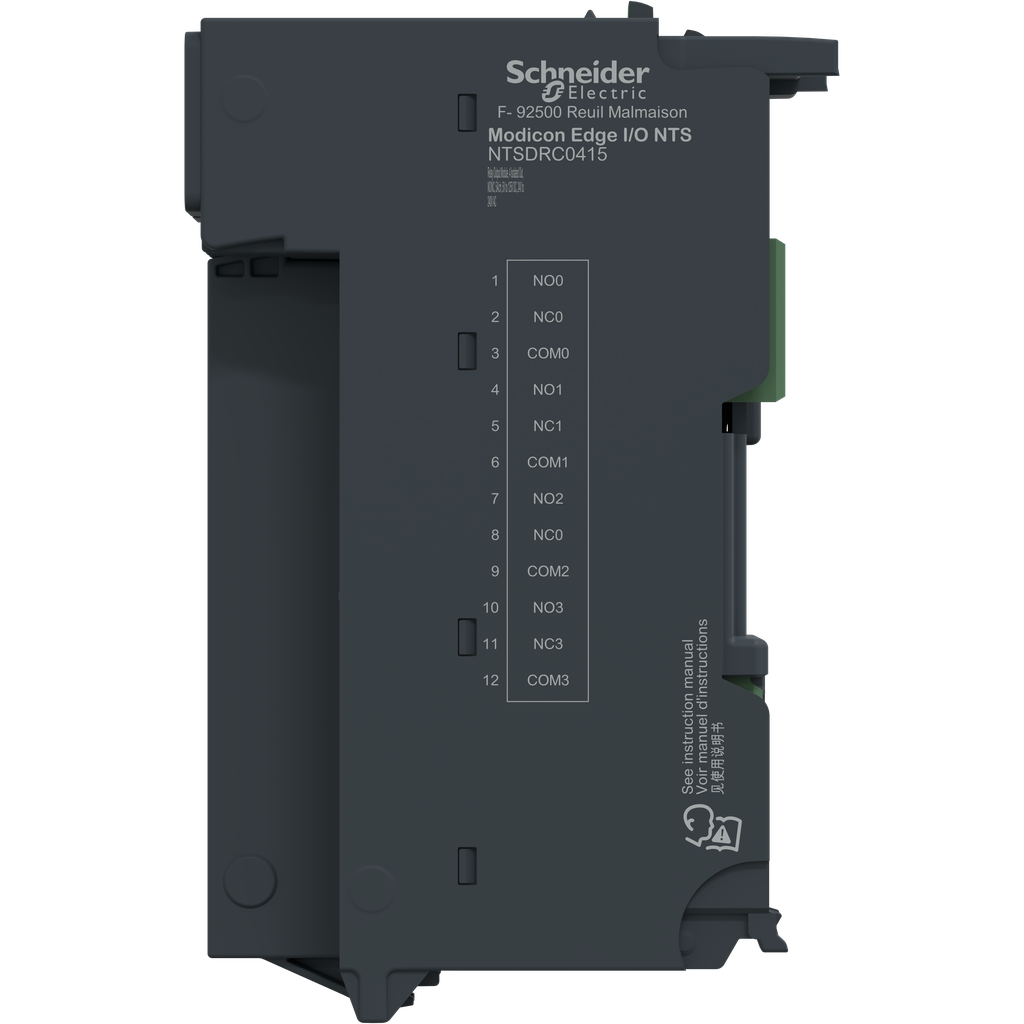 EdgeIO NTS Module seul Sortie Relais 4 voies- NO/NF - 5 à 125Vcc- 24 à 240Vca-5A