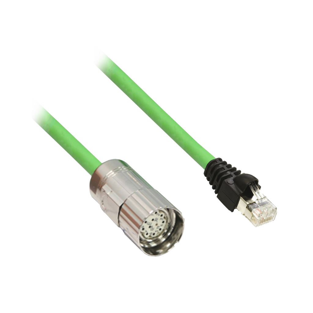 Lexium - câble codeur - longueur de câble : 50m - connecteur : RJ45, M23