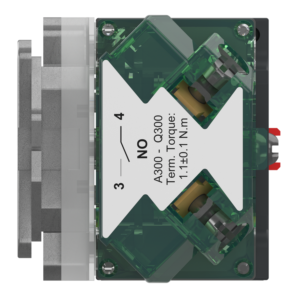 Harmony 9001K - bloc de contact pour arret d'urgence - 1 NF+ 1NO