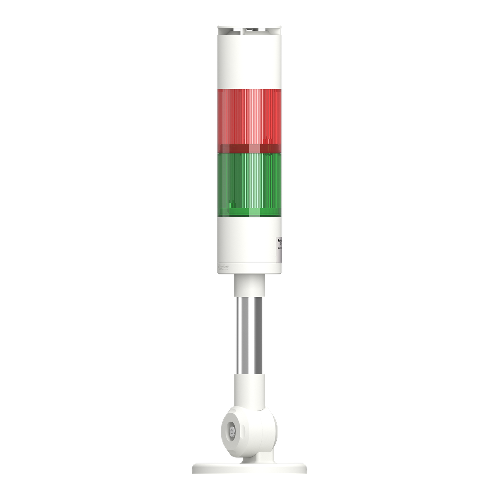 Harmony XVGK - Colonne monolithique - Ø50 - fixe R/V - 24V - buzzer - inclinable
