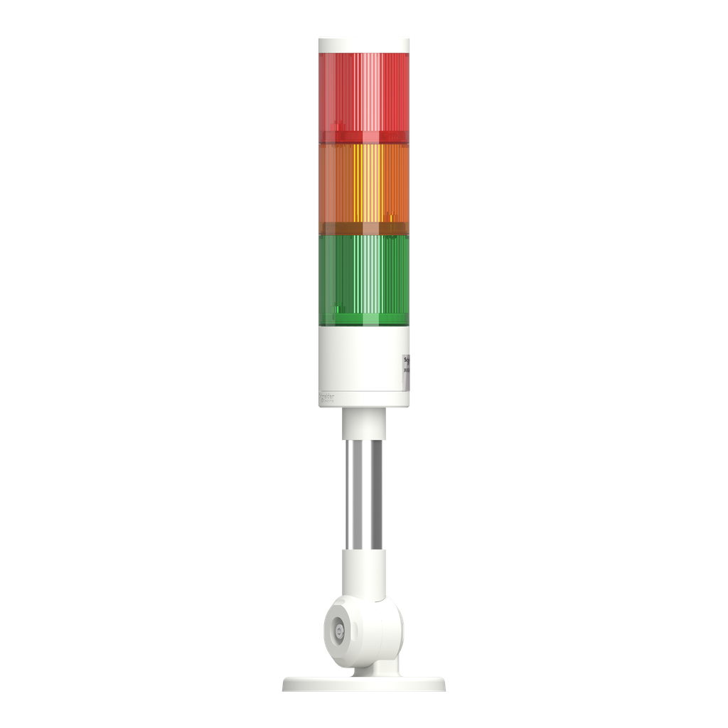 Harmony XVGK - Colonne monolithique - Ø50 - fixe R/O/V - 24V - inclinable