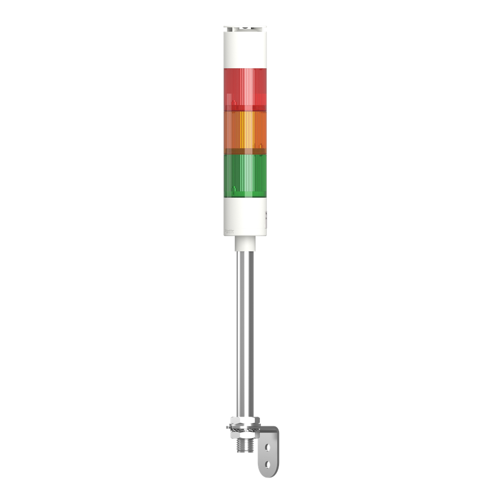 Harmony XVGK - Colonne monolithique - fixe R/O/V - 24V - buzzer - equerre