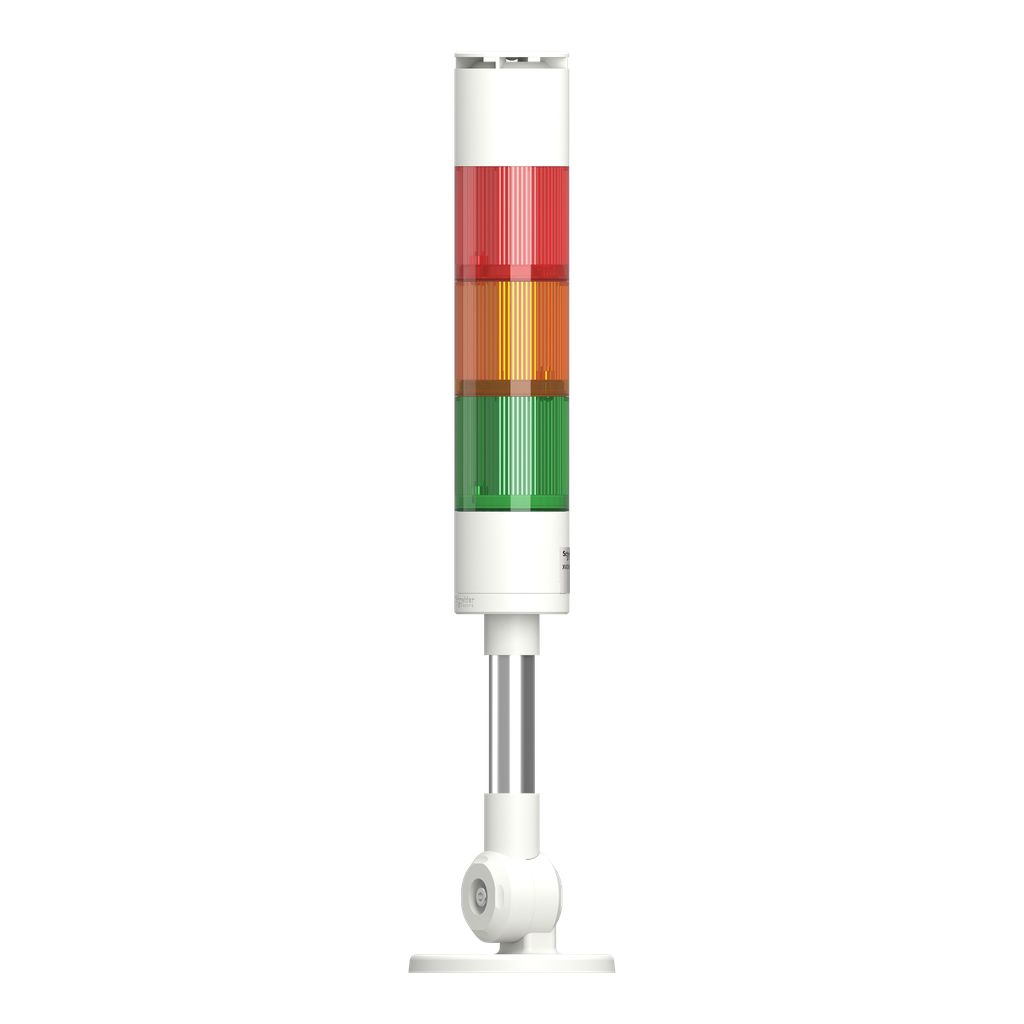 Harmony XVGK - Colonne monolithique - fixe R/O/V - 24V - buzzer - inclinable