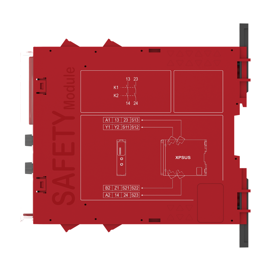 Preventa XPSU - module sécurité multifonctions - Cat4 - 2F - 24V - vis