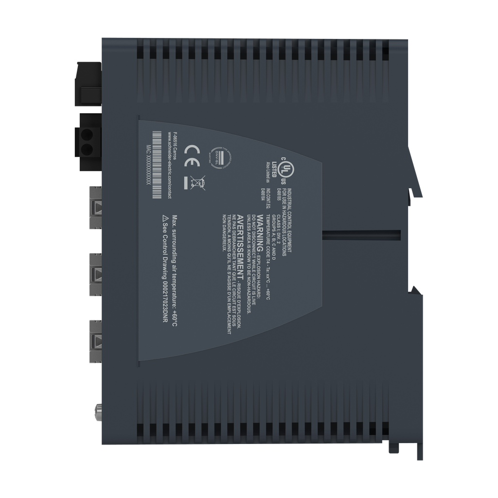 Modicon switch administré - 8 ports cuivre et 4 ports cuivre/fibre via SFP