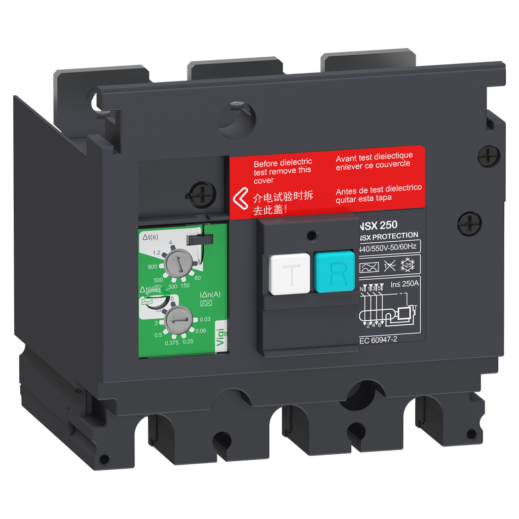 ComPacT VigiPacT NSX - bloc vigi - 3P - seuil 0,03 à 30A - 200/440Vca pr NSX160