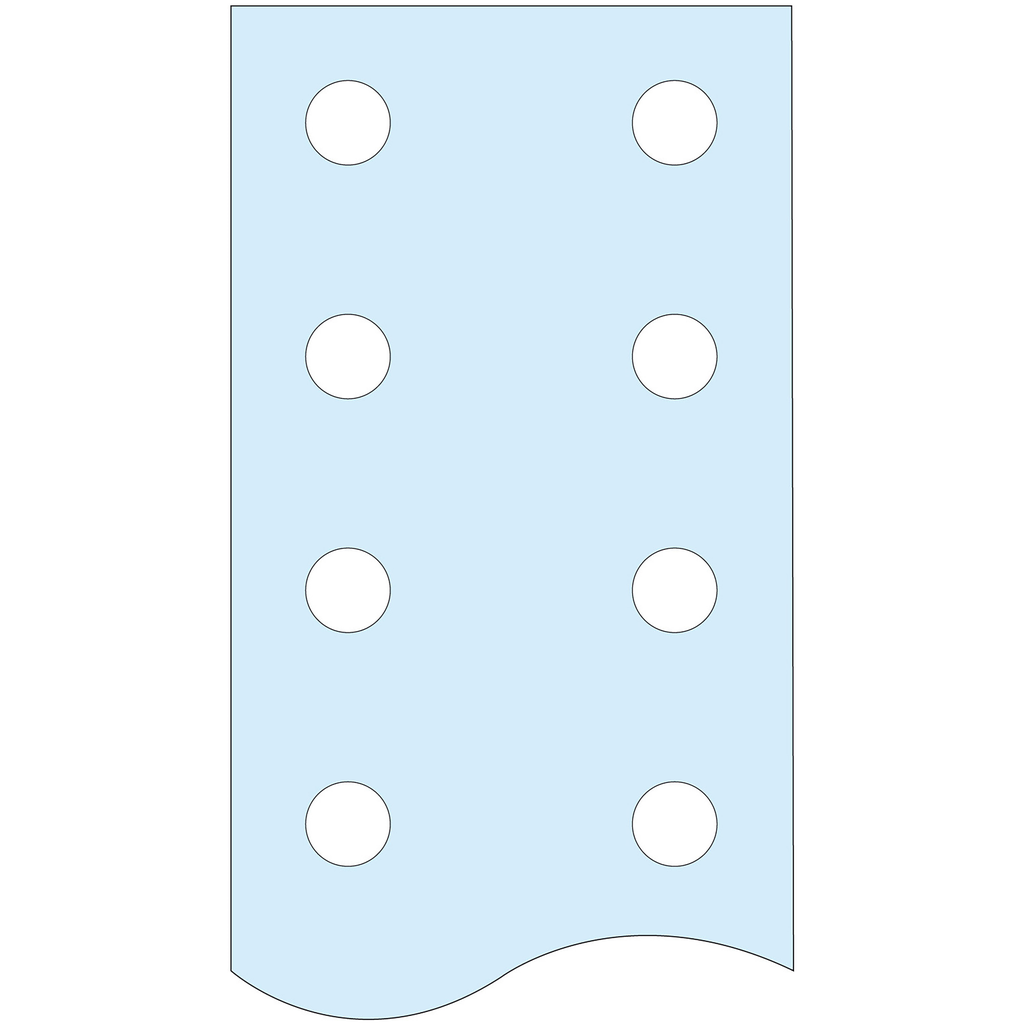 Linergy BS - Barre pour JdB vertical - plate perforée - L= 1675mm - 60x10