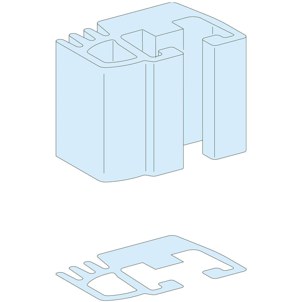 Linergy LGY - Profil pour JdB vertical - 1250A - L= 1670mm