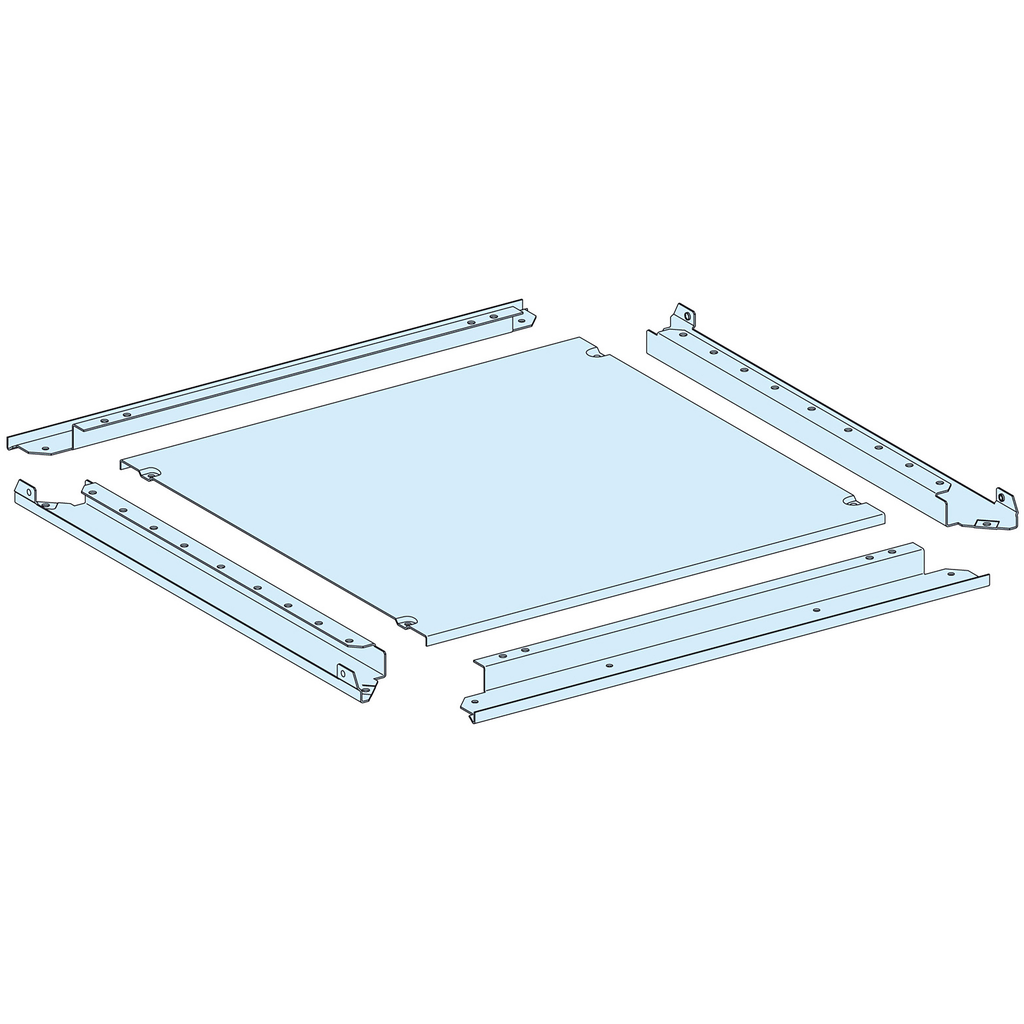 PrismaSeT P - Plaque passe-câbles pleine IP55 - L300 P400