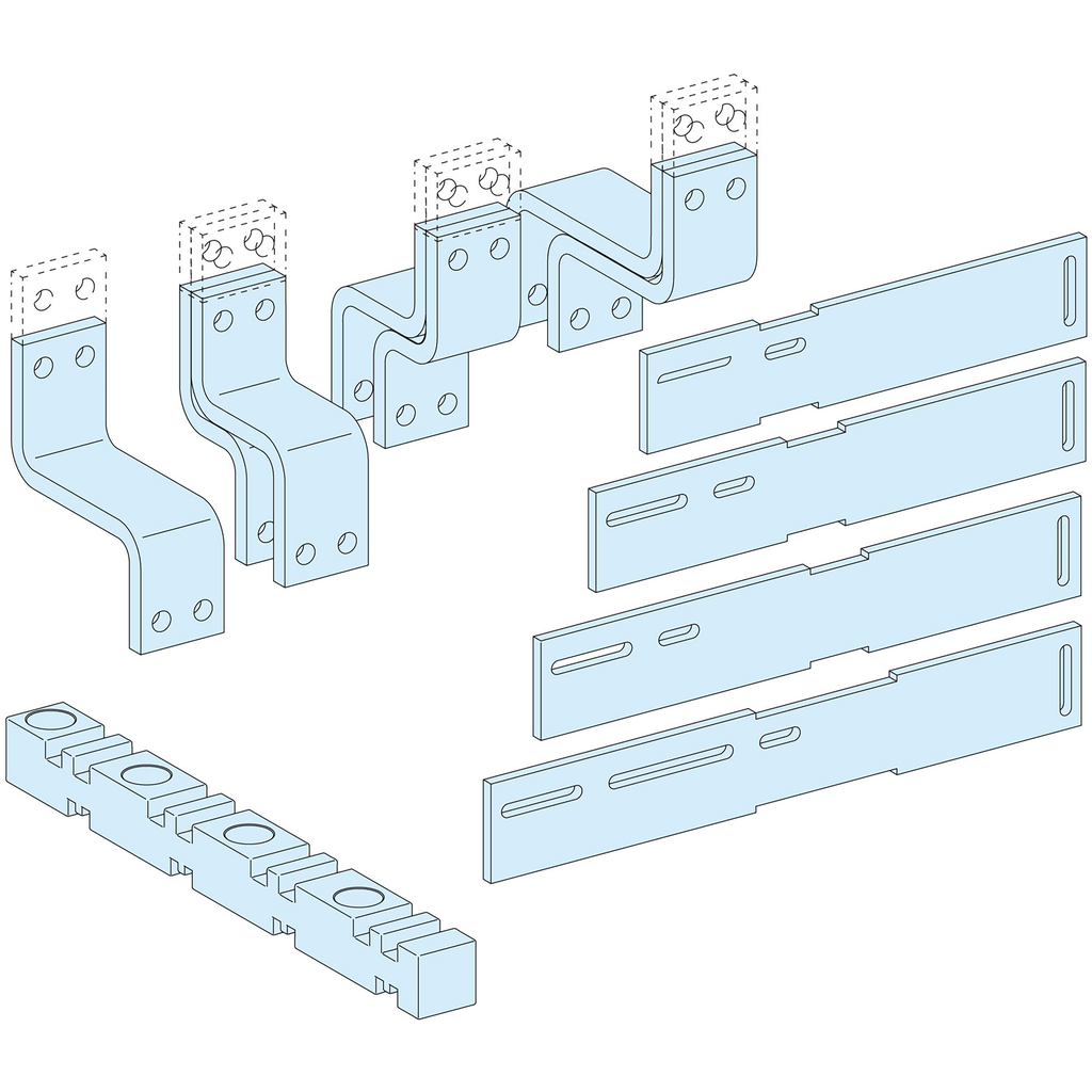 PrismaSeT P - Liaison aval JdB.V - MTZ1/16 - fixe - 4P
