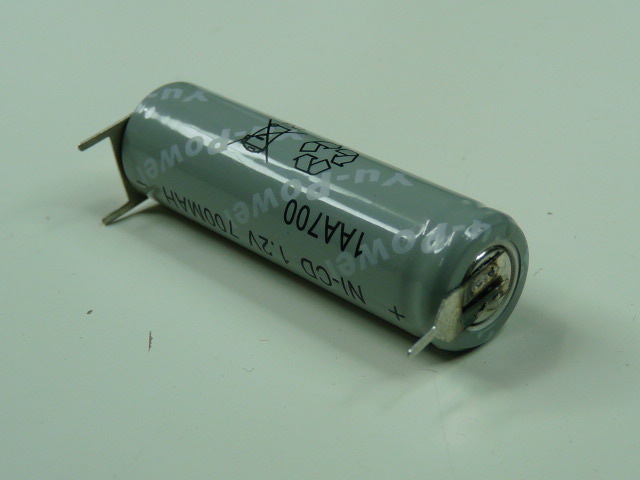 Accumulateur(s) Accu NiCd AA CI2-1+ 1.2V 700mAh