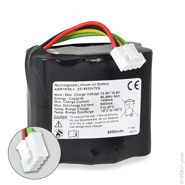 Batterie(s) Batterie médicale rechargeable Weinmann 14.4V 4.3Ah