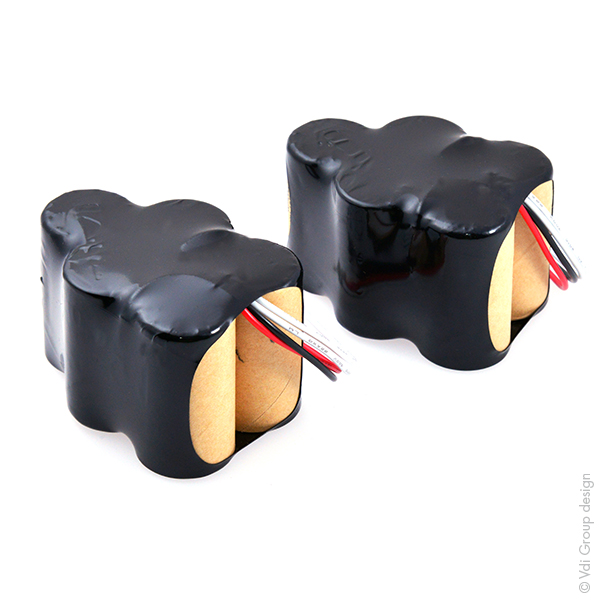Pack(s) Batterie aspirateur 10x SC 2 * 5S1P 6V 3000mAh JST (ensemble de 2 batter